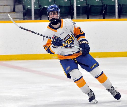 In 29 Manitoba U18 AAA Hockey League games with the Yellowhead Chiefs, rooke winger Quinn Schutte is fourth in team scoring with 11 goals and 26 points. (Jules Xavier/The Brandon Sun)
