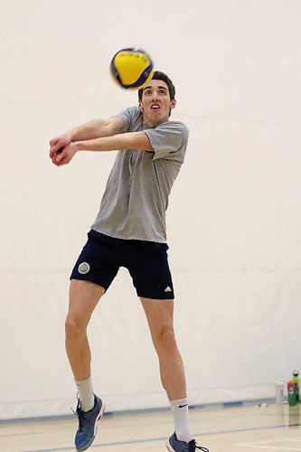 Riley Grusing and the Brandon University Bobcats men's volleyball team host the Canada West-leading Mount Royal Cougars tonight and Saturday. (Thomas Friesen/The Brandon Sun)