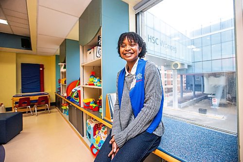 MIKAELA MACKENZIE / WINNIPEG FREE PRESS

Children's Hospital volunteer Lilian Talabis, who visits and plays with patients, in the play room at the Health Sciences Centre on Thursday, Feb. 1, 2024. For volunteer story.
Winnipeg Free Press 2024.