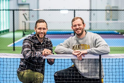 MIKAELA MACKENZIE / WINNIPEG FREE PRESS

Co-owners Ryan Giesbrecht (left) and Justin Friesen at Pickle Has, Winnipeg&#x573; first dedicated indoor pickleball facility, on Thursday, Feb. 1, 2024. For Mike story.
Winnipeg Free Press 2024.