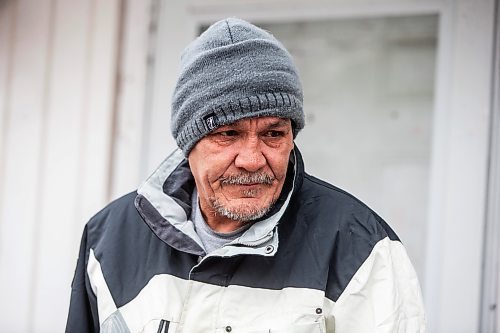 MIKAELA MACKENZIE / WINNIPEG FREE PRESS

Brad Thompson speaks to the media outside of the house on Stella Avenue where one-year-old Hanna Boulette died due to fentanyl exposure on Monday, Feb. 5, 2024. For Tyler/Chris story.
Winnipeg Free Press 2024.