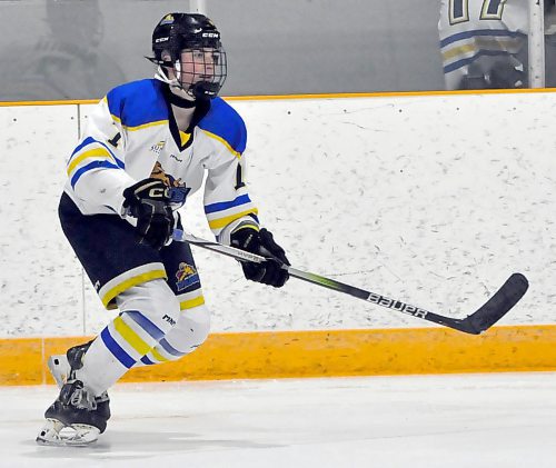 In her sophomore season with the U18 AAA Westman Wildcats, forward Reese Schutte is second in team scoring and ninth in Manitoba Female Hockey League scoring with 13 goals and 23 points in 26 games. (Jules Xavier/The Brandon Sun)