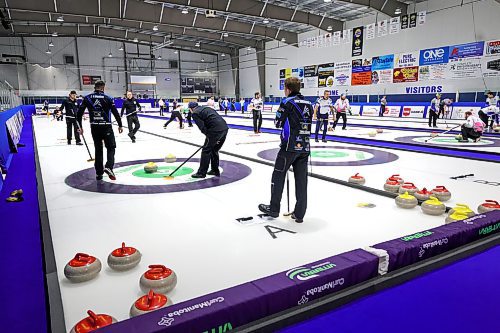 RUTH BONNEVILLE / WINNIPEG FREE PRESS

Sports - MB. Curling  Prov

Photo of day one of the Viterra Provincial Men's Curling Championship take place in Stonewall Wednesday,

See Taylor's story

Feb 7th,  2024