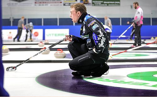 RUTH BONNEVILLE / WINNIPEG FREE PRESS

Sports - MB. Curling  Prov

Day one of the Viterra Provincial Men's Curling Championship take place in Stonewall Wednesday,

Photo of skip Jordon McDonald during game Wednesday afternoon.  

See Taylor's story

Feb 7th,  2024