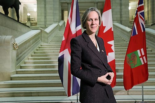 RUTH BONNEVILLE / WINNIPEG FREE PRESS

BIZ - MB and UK

Portrait of Susannah Goshko, the British High Commissioner, at The Legislative Building Wednesday. 

What: Meeting with Susannah to ask questions about relations and trade between Manitoba and Britain

See story by Gabby

Feb 7th,  2024