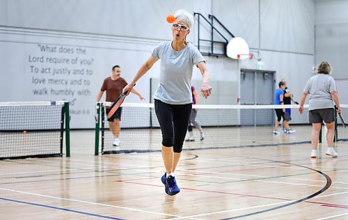 RUTH BONNEVILLE / WINNIPEG FREE PRESS

SPORTS - pickleball

Louise Vermette races to return the ball sent to the back of the court during game of pickleball in the newly built indoor pickleball court at Selkirk Community Church, near Selkirk Wednesday. 

 For feature story on new indoor pickleball facilities

 

See Mike's story.

Feb 7th,  2024