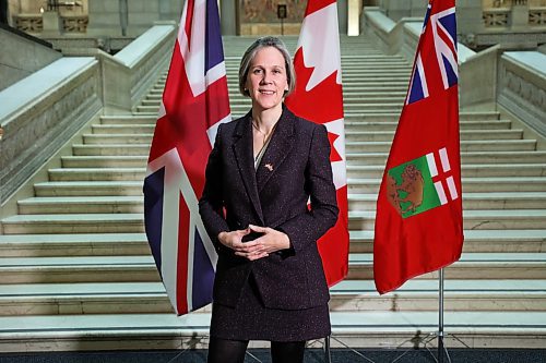 RUTH BONNEVILLE / WINNIPEG FREE PRESS

BIZ - MB and UK

Portrait of Susannah Goshko, the British High Commissioner, at The Legislative Building Wednesday. 

What: Meeting with Susannah to ask questions about relations and trade between Manitoba and Britain

See story by Gabby

Feb 7th,  2024