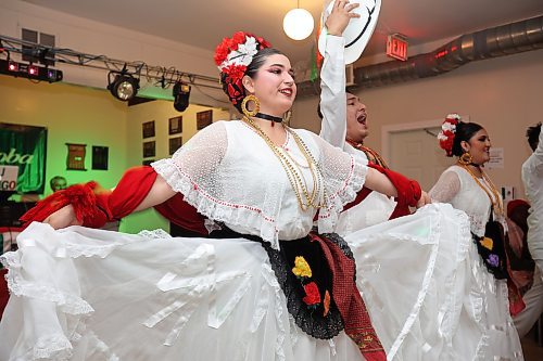 09022024
Dancers with Rey Velz from Cancun perform for visitors to the Mexico pavilion in the Brandon Shrine Club during day two of the Westman Multicultural Festival on Friday evening. 
(Tim Smith/The Brandon Sun)
