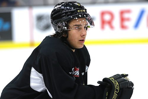 Eastyn Mannix, shown during a practice last season with the Brandon Wheat Kings, enjoyed his time in the Wheat City but has found a new home with the Edmonton Oil Kings. (Perry Bergson/The Brandon Sun)