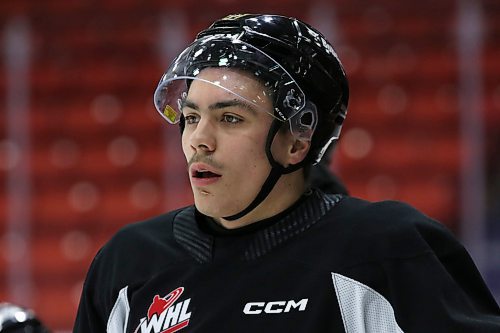 Matt Henry has been working during hockey seasons since he was 16, which is unusual for junior players. (Perry Bergson/The Brandon Sun)
Feb. 15, 2024