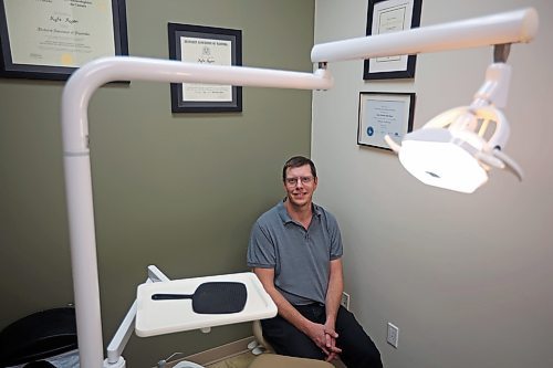 15022024
Denturist Kyle Ryan of Kyle Ryan Denture Clinic at his clinic on 8th Street in Brandon on Wednesday. (Tim Smith/The Brandon Sun)