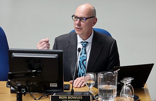 City manager Ron Bowles said at Tuesday's Brandon CIty Council meeting that the outdoor board system for the new outdoor skating rink on the Sportsplex grounds likely won't arrive until the week of March 11 due to manufacturing delays. That means it may not arrive in time to be operational this season. (Colin Slark/The Brandon Sun)
