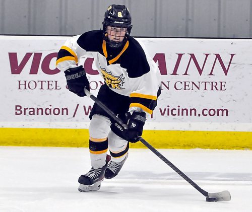 Brandon Wheat Kings leading scorer Brynn Rice is fifth in scoring in the U15 AAA Manitoba Female Hockey League with 19 goals and 10 assists. (Jules Xavier/The Brandon Sun)