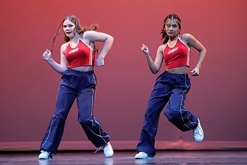 20022024
Alyx Delaloye and Sarah Labossiere perform together in the hip hop duo, own choice, 16 years and under category.
(Tim Smith/The Brandon Sun)