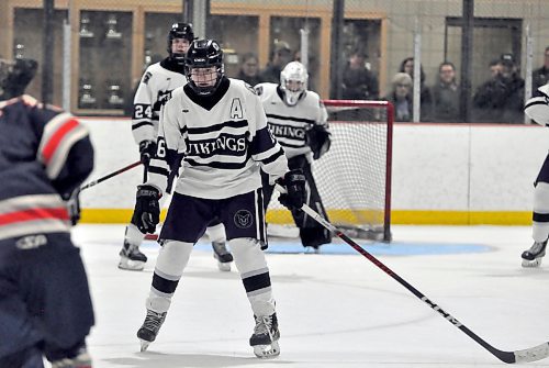 A sophomore forward with the Vincent Massey Vikings, Josh Romanik takes pride in his 200-foot game when he's not setting up his linemates to score. He finished his season with 35 goals and 55 assists in 31 games. (Jules Xavier/The Brandon Sun)