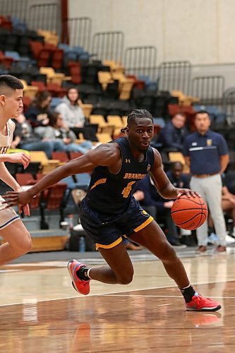 Eli Ampofo posted 21 points on eight shots for the Bobcats in their 98-85 loss to the No. 1 seed Victoria Vikes. (Thomas Friesen/The Brandon Sun)