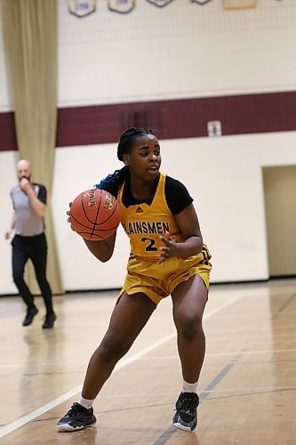 Rebecca Alebiosu chipped in eight points for the Plainsmen. (Thomas Friesen/The Brandon Sun)