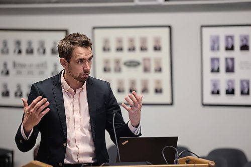 Brandon's director of planning and buildings, Ryan Nickel, told Brandon City Council that a $13,000 expenditure authorized at the Monday meeting will allow the city to revise conceptual plans devised for the Library/Arts Building so that Brandon can proceed with either renovating the existing building or constructing a new one. (Colin Slark/The Brandon Sun)