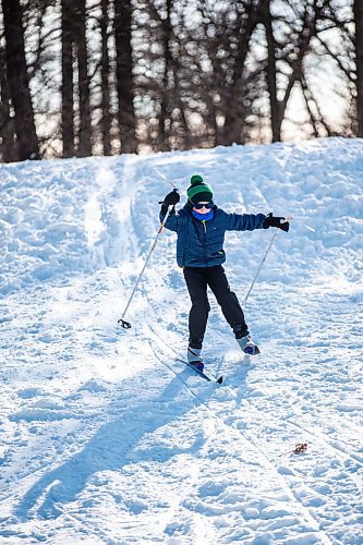 MIKAELA MACKENZIE / FREE PRESS

Coen Enns (eight) flies down a hill at Windsor Park Nordic Centre on Tuesday, March 5, 2024. 

Standup.