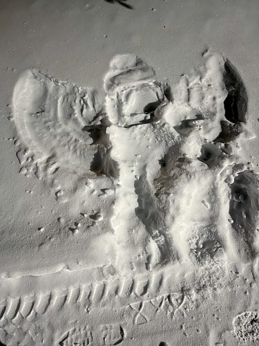 Russell Wangersky / Free Press
A bas-relief snow angel, carved by winter. 