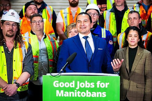 MIKAELA MACKENZIE / FREE PRESS

Premier Wab Kinew speaks to the media at the Manitoba Legislative Building on Wednesday, March 6, 2024. 


For Carol/Danielle story.