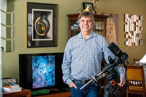 MIKAELA MACKENZIE / FREE PRESS

Richard Konrad, a hobbyist astrophotographer who now uses an online telescope access program to take photos, in his home on Wednesday, March 6, 2024. 


For Dave story.