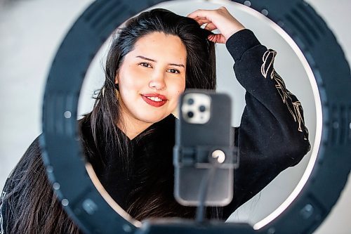 MIKAELA MACKENZIE / FREE PRESS

Michelle Chubb, aka Instagram/Tik Tok influencer Indigenous Baddie, in her home on Thursday, March 7, 2024. Chubb, who is in her mid-20s, posts on about her life as a mother and her work as an activist educating people on Indigenous values and culture. 


For AV story.