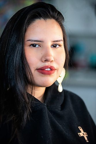 MIKAELA MACKENZIE / FREE PRESS

Michelle Chubb, aka Instagram/Tik Tok influencer Indigenous Baddie, in her home on Thursday, March 7, 2024. Chubb, who is in her mid-20s, posts on about her life as a mother and her work as an activist educating people on Indigenous values and culture. 


For AV story.