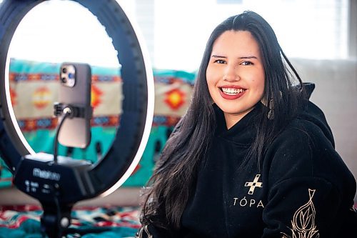 MIKAELA MACKENZIE / FREE PRESS

Michelle Chubb, aka Instagram/Tik Tok influencer Indigenous Baddie, in her home on Thursday, March 7, 2024. Chubb, who is in her mid-20s, posts on about her life as a mother and her work as an activist educating people on Indigenous values and culture. 


For AV story.