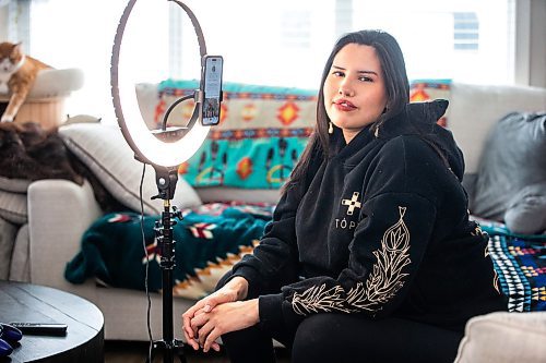 MIKAELA MACKENZIE / FREE PRESS

Michelle Chubb, aka Instagram/Tik Tok influencer Indigenous Baddie, in her home on Thursday, March 7, 2024. Chubb, who is in her mid-20s, posts on about her life as a mother and her work as an activist educating people on Indigenous values and culture. 


For AV story.