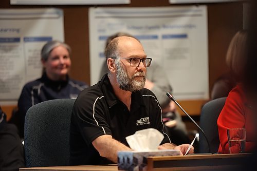 CUPE 737 president Jamie Rose told school trustees that the union is pleased with the board's proposed property tax increase, highlighting its potential benefits for education in the Brandon area. Photos: Abiola Odutola/The Brandon Sun