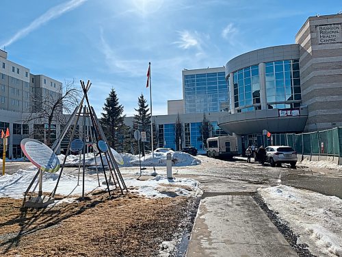 The Brandon Regional Health Centre, as seen on a bright and warm Monday afternoon. (Matt Goerzen/The Brandon Sun)