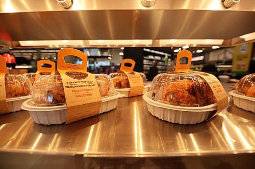 Packages of roast chicken on display at the Sobeys West grocery store in Brandon. (Matt Goerzen/The Brandon Sun)