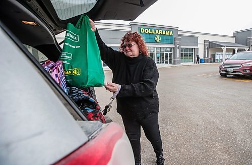 JOHN WOODS / FREE PRESS
Caryle Stefura, owner of the FBook group Winnipeg Dollarama Page, is photographed at a Dollarama store on Pembina Tuesday, March 12, 2024. 

Reporter: gabby