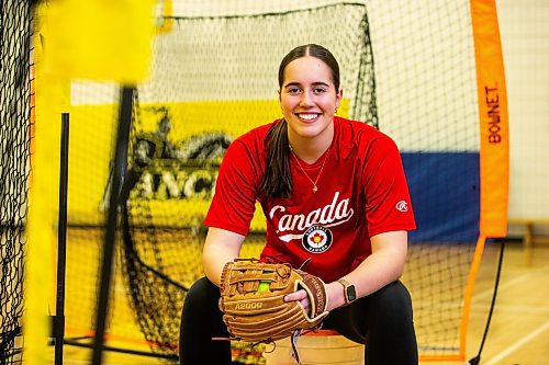 MIKAELA MACKENZIE / FREE PRESS

National team softball player Danika Nell at practice in Winnipeg on Wednesday, March 13, 2024.  

For Mike Sawatzky story.