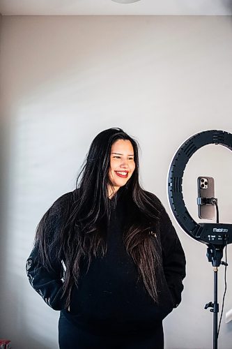 MIKAELA MACKENZIE / FREE PRESS

Michelle Chubb, aka Instagram/Tik Tok influencer Indigenous Baddie, in her home on Thursday, March 7, 2024. Chubb, who is in her mid-20s, posts on about her life as a mother and her work as an activist educating people on Indigenous values and culture. 


For AV story.