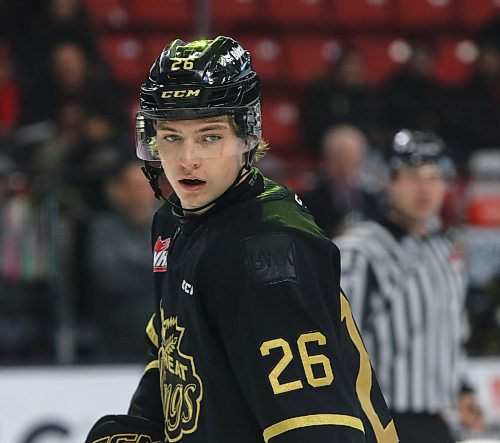 Brandon Wheat Kings forward Nick Johnson is relieved to be back in the lineup after missing time twice this season after a trade from the Portland Winterhawks. (Perry Bergson/The Brandon Sun)
 