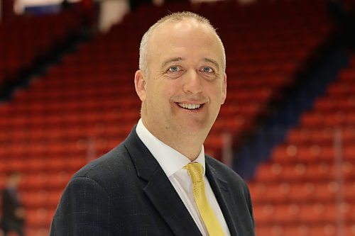 Western Hockey League commissioner Dan Near, who was at Westoba Place on Saturday for a game between the Brandon Wheat Kings and the Prince Albert Raiders, is continuing to find his way in the job he took over from longtime commissioner Ron Robison in mid-February. (Perry Bergson/The Brandon Sun)
March 20, 2024
