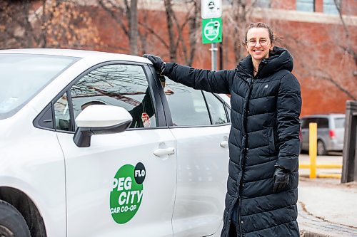 MIKAELA MACKENZIE / FREE PRESS

Michelle Panting, spokeswoman for Peg City Car Co-op, with one of their cars on Tuesday, March 19, 2024. Peg City Car Co-op is now allowing learner drivers to use its fleet of vehicles.

For Gabby story.
