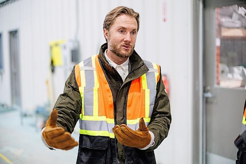 MIKE DEAL / WINNIPEG FREE PRESS
BrettYoung CEO, Erik Dyck during a tour of their facility just south off the South Permiter Highway west of the Brady land fill, including their new $20 million seed cleaning and packaging facility.
See Martin Cash story
240320 - Wednesday, March 20, 2024.
