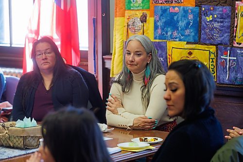 MIKE DEAL / WINNIPEG FREE PRESS
Families Minister Nahanni Fontaine in her office in the Manitoba Legislative Building Thursday morning, with the first gathering of a new Matriarch Circle that will prioritize the protection and well-being of Indigenous women, girls and gender diverse people.
See Carol Sanders story
240321 - Thursday, March 21, 2024.