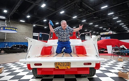 RUTH BONNEVILLE / FREE PRESS

Standup - World of Wheels 

Doug Ingram throws up his arms as he finishes shining up the bed of his 1951 GMC pickup truck Thursday. 

Doug Ingram shines up his 1951 GMC pickup truck at the RBC Convention Centre for the 47th annual Piston Ring's World of Wheels Thursday afternoon.  The show runs from Friday till Sunday, March 22nd - 24th showcasing the finest Hot Rods, Custom Cars, Trucks &amp; Motorcycles.

Ingram's prized truck has been in his family since the day his great uncle, Gordon Witt, purchased it for $1250.00 to use on his farm in Hartney Manitoba in 1951.  Doug restored the vehicle including redoing the wooden truck bed after it was passed onto him in 1980.  Doug and his wife Sylvia have kept it in immaculate shape ever since. 


March 21st , 2024