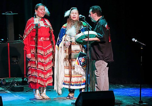 JOHN WOODS / FREE PRESS
Singers perform at Manitoba Climate Action Team&#x2019;s Earth Month Kick-off Party at the Park Theatre in Winnipeg Sunday, March 24, 2024. 

Reporter: tyler