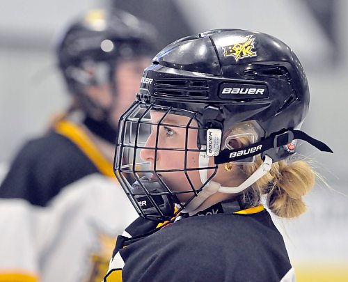 First team all-star Brynn Rice and leading scorer for Brandon might not have scored any goals in the championship series, but her leadership for the Wheat Kings was evident during every shift she took when her team upset the first-place powerhouse Eastman Selects. (Jules Xavier/The Brandon Sun)