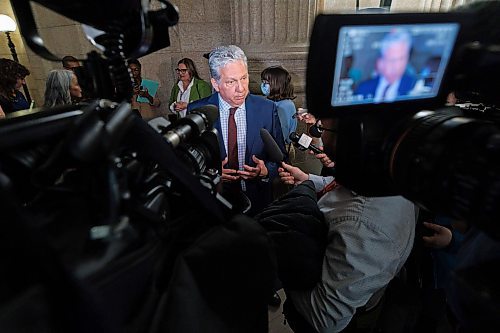 MIKE DEAL / WINNIPEG FREE PRESS
Northern Affairs Minister Dan Vandal, minister responsible for PrairiesCan and CanNor speaks during an announcement by the federal government and Manitoba governments Tuesday morning in the rotunda of the Manitoba Legislative Building, an enhancement to the Canada Housing Benefit (CHB) to provide housing supports for survivors of gender-based violence. The federal government is investing $13.7 million to create housing options that will be cost-matched by the Manitoba government for a combined total of $27.5 million in funding over five years.
240326 - Tuesday, March 26, 2024.