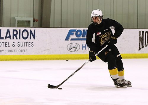 Defensive prospect Giorgos Pantelas made his Western Hockey League debut with the Brandon Wheat Kings last week. He's hoping to build on his time with the club when he auditions for a spot next fall. (Perry Bergson/The Brandon Sun)
March 28, 2024