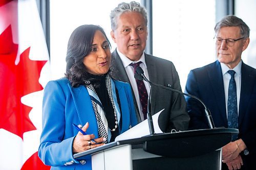 MIKAELA MACKENZIE / FREE PRESS

Treasury board president Anita Anand announces new housing and affordability measures for renters at Broadway Commons in Winnipeg on Wednesday, March 27, 2024. 

For Carol story.