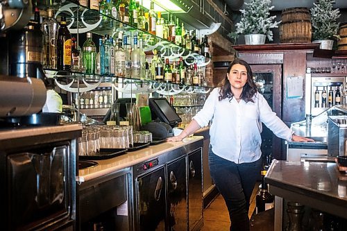 MIKAELA MACKENZIE / FREE PRESS
Elena Grande, operations manager at Mona Lisa restaurant (where thieves broke in and stole liquor last Sunday), at the wine bar on Thursday, March 28, 2024.
For Chris story.