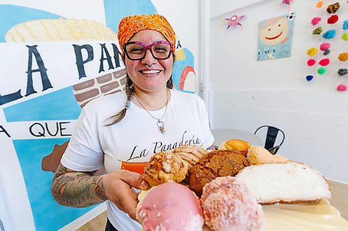 MIKE DEAL / WINNIPEG FREE PRESS
Brenda Hernández opened La Panaderia (218 Princess St), a Latin bakery in the Exchange, earlier this year after a decade of working in various local bakeries and food establishments.
See Eva Wasney story
240325 - Monday, March 25, 2024.
