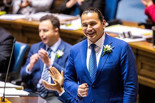 MIKAELA MACKENZIE / FREE PRESS

Premier Wab Kinew speaks in the chamber on budget day at the Manitoba Legislative Building on Tuesday, April 2, 2024. 

For budget story.
